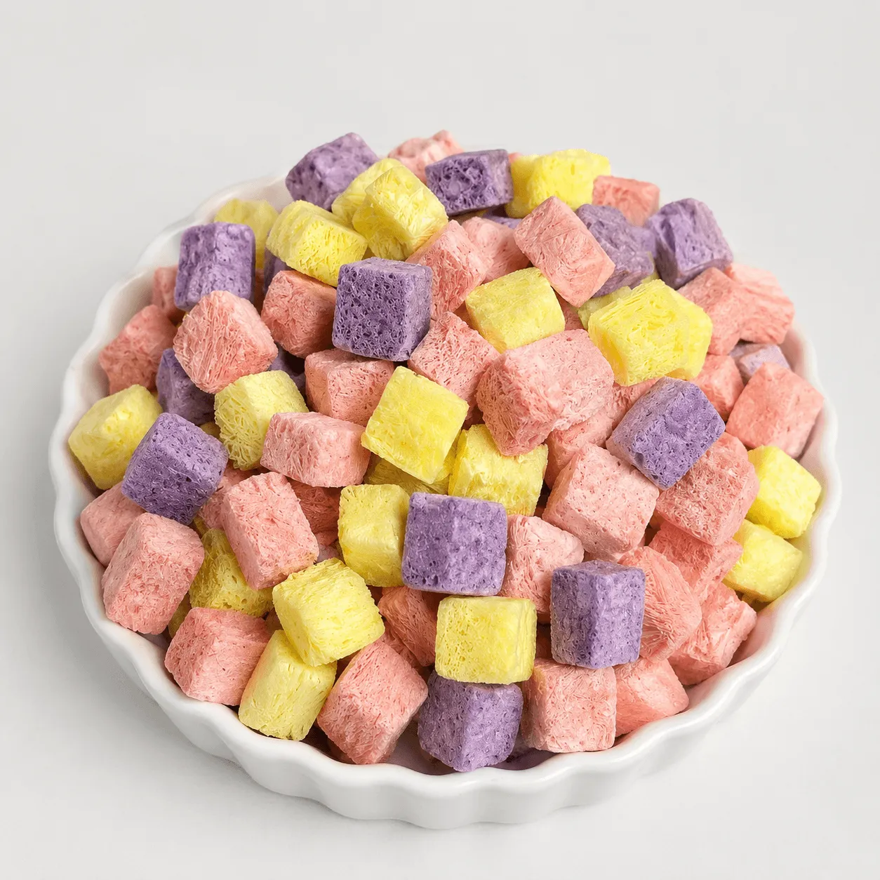 Mix de Cubos de Iogurte Liofilizados