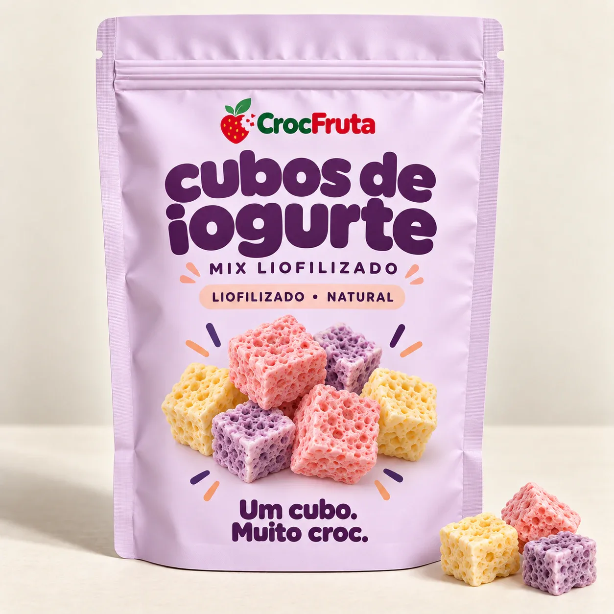 Mix de Cubos de Iogurte Liofilizados