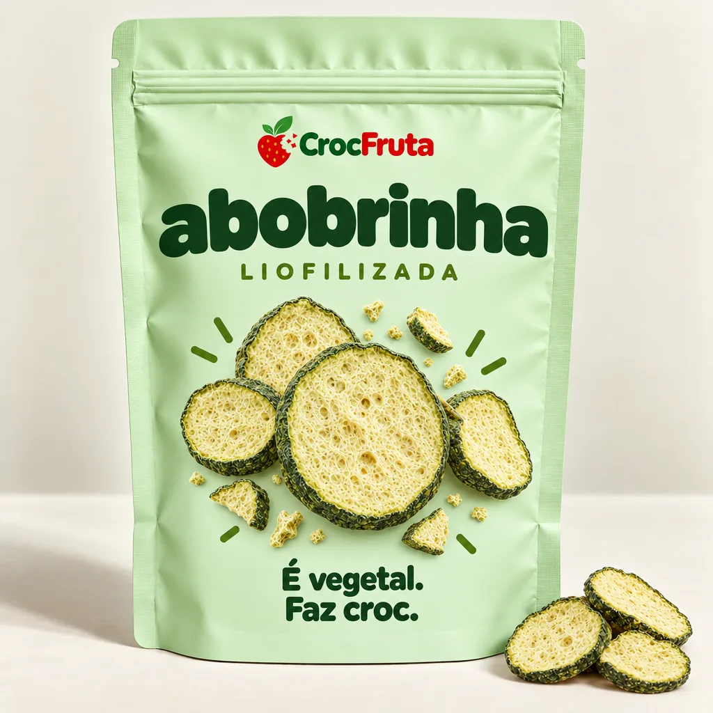 Abobrinha Liofilizada Chips